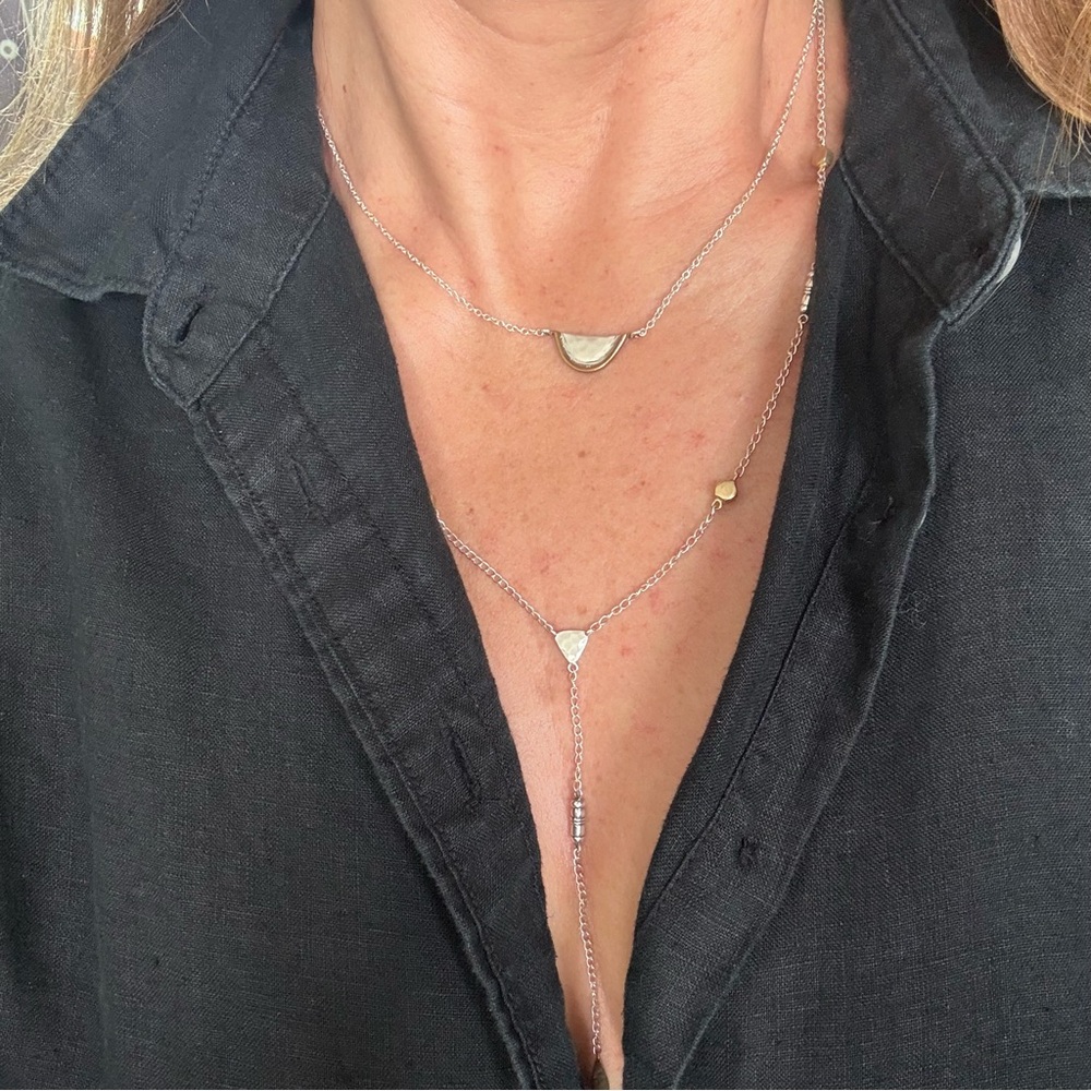 Silpada Stirling Silver Three Way Convertible Layered Necklace